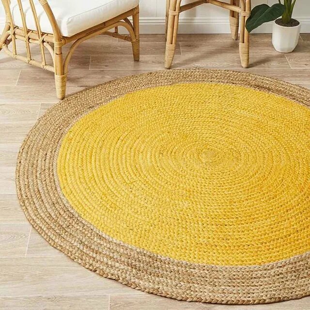 Rectangle Carpets | Hand Woven Jute & Cotton